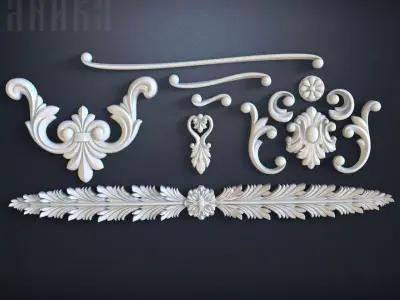 15 elements of furniture decor 3D print model