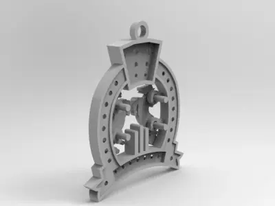 dije herradura caballo  3D print model