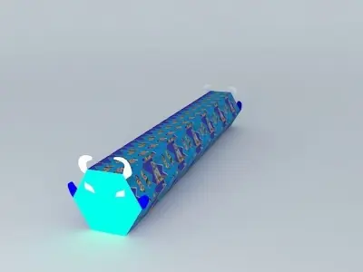 Hexagon Diesel Muni Subway Train Free 3D model