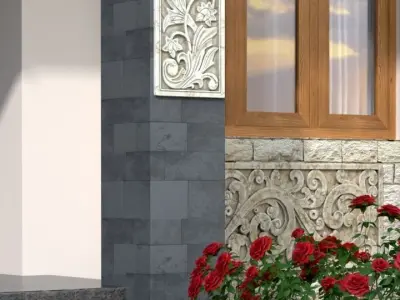 Balinese Carving Stone 3D model