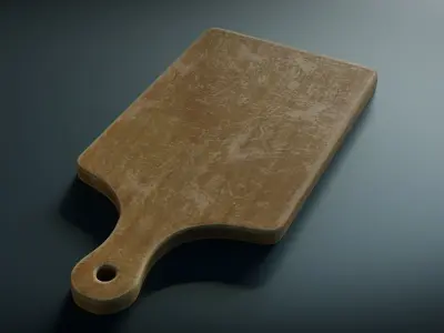 Cutting Board Low-poly 3D model