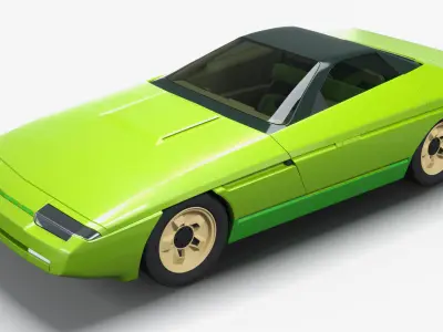 Bertone Corvette Ramarro 3D model