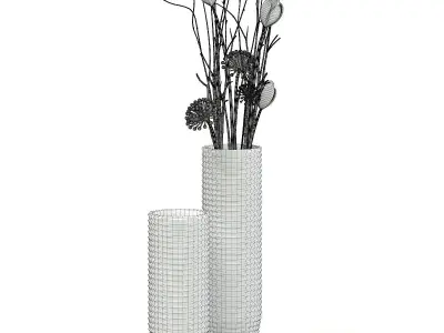 White Decorative Vase 3D model