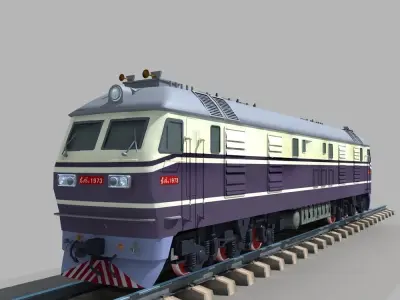 Dongfeng 11 Diesel Locomotive 3D model