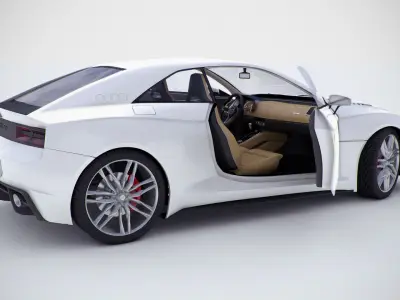 Audi Quattro concept coupe 2010version  3D model