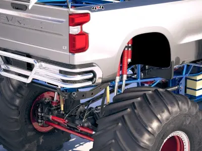 Chevrolet Silverado Monster Truck CG 2019 3D model