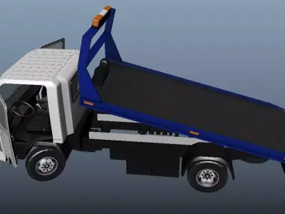 Isuzu truck Low-poly 3D model