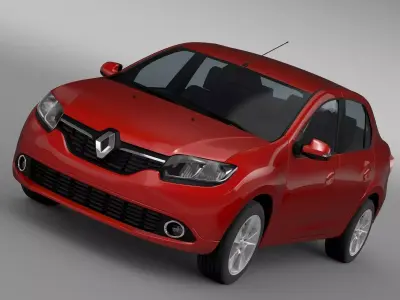  Renault Symbol 2015 3D model