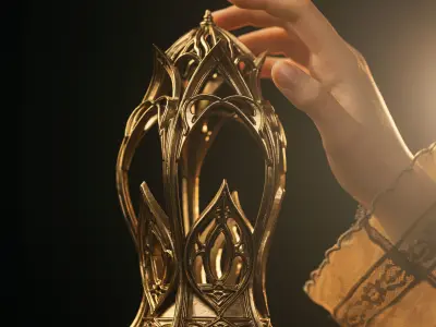 LAURELIN ELVEN LANTERN 3D print model