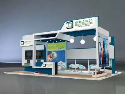 Booth Exhibition Stand a649b 3D model