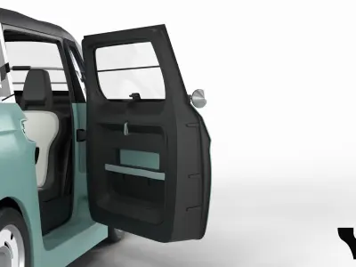 Fiat Topolino 2024 HQ interior  3D model