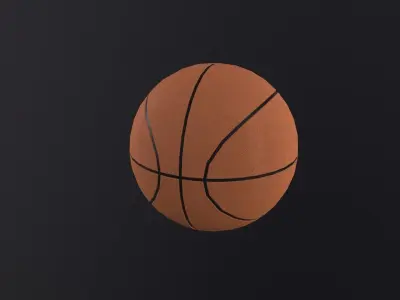 Basketball ball 3D Model Low-poly 3D model