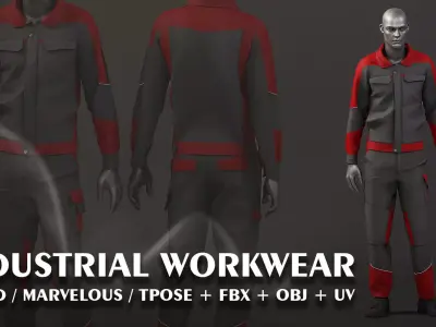 INDUSTRIAL WORK WEAR 3D model
