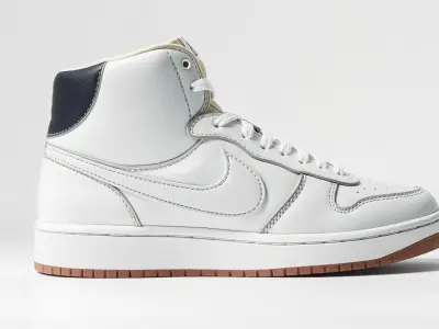 Classic Basketball Sneaker High-Top Leather model pack Low-poly 3D model
