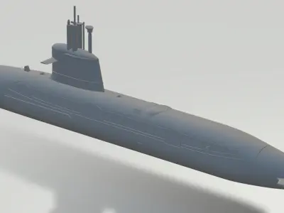 SCORPENE CLASS SUBMARINE SCALE MODEL 3D print model