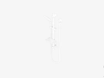Shower - Rail - Luxury - Vivid Low-poly 3D model