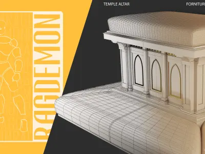 Temple Altar 3D model