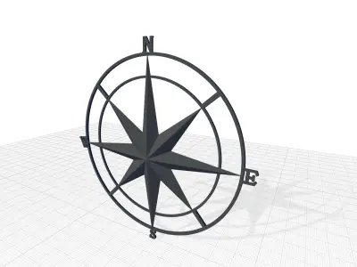 Metal Abstract Wall Decor 3D model