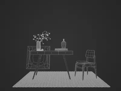 Table set 1 3D model