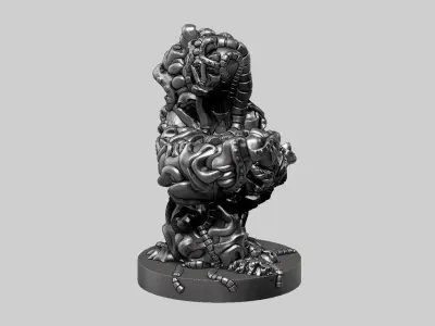 Modern Abstract robotic sculpture 3d print model 170 3D print model