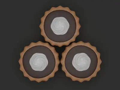 Cream cake 3D model 3D model