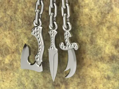 Rosary tassel 3D print model