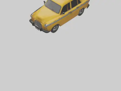Classic Taxi Cab model 3D model