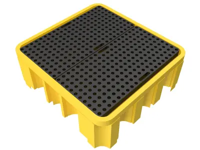 Plastic barrel pallet 3D model