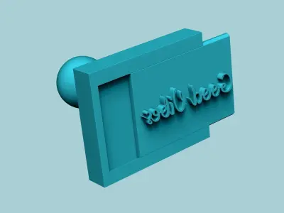 Stamp 56 - Good Vibes - Fondant Decoration Maker Toy 3D print model