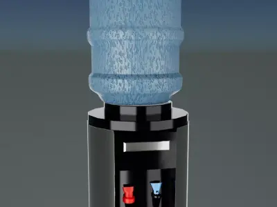 Water Cooler Low-poly 3D model
