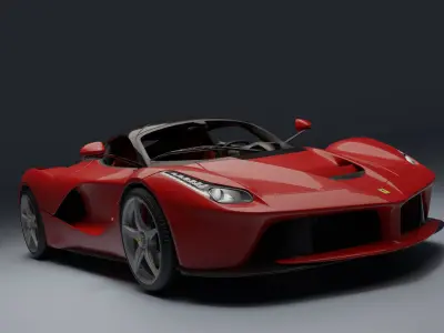 Ferrari LaFerrari Low-poly 3D model