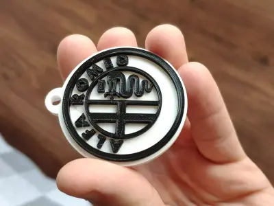 Alfa Romeo Keychain 3D print model