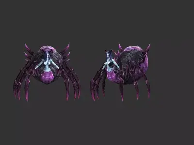 spider goblin Low-poly 3D model