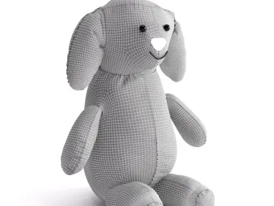 Rabbit toy 3D model Free 3D model