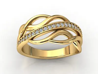 Wedding Engagement  Ring Size 5-8 3D print model