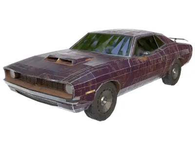 Cartoon car 03 Low-poly 3D model