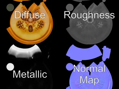 Artistic Ceramic Mug Model Pack for D Rendering Low-poly 3D model