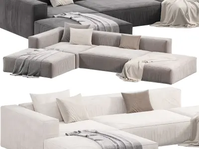 Happy Grafit Loft Sofa Cento 3D model