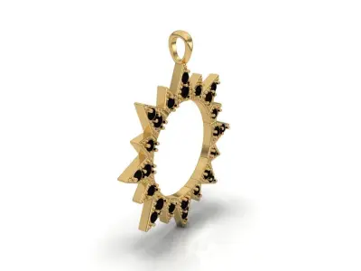SUN PENDANT 3D print model