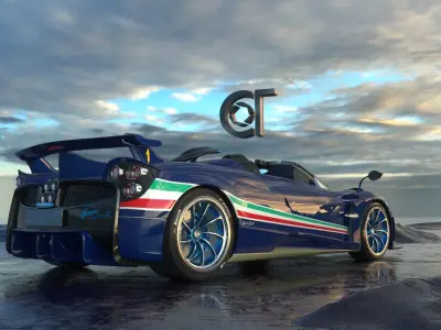 Pagani Huayra Tricolore 2021 3D model 3D model