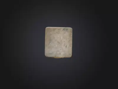 Majestic Stone Guardian Low-poly 3D model