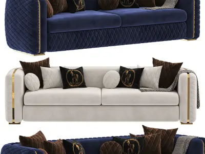 UPHOLSTERED FURNITURE MARRAKECH Low-poly 3D model