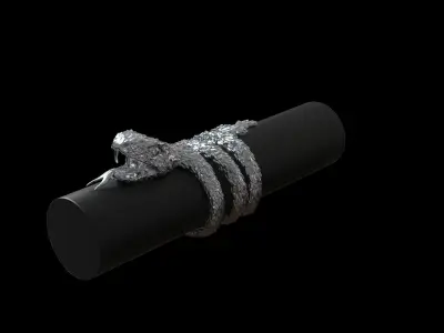 Luxury Snake Ring Free 3D print model