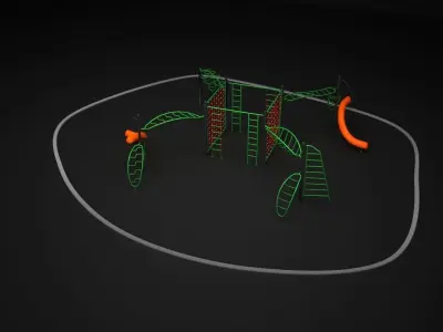 Teenagers Outdoors Toys 3D model