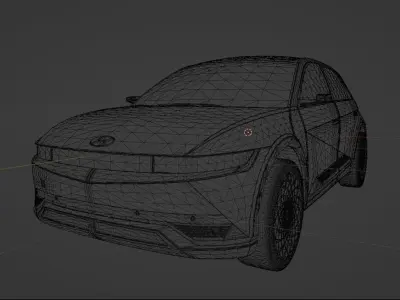 Hyundai  IONIQ-5 Low-poly 3D model