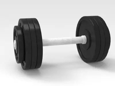 Dumbbell pair of dumbbells 3D model