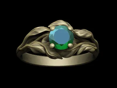 Leaf luxury design queen organic climbing soft woman 3D print model