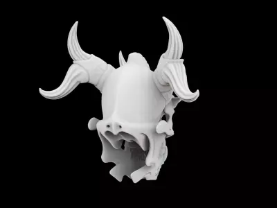 Dragon Skull 3D Print Model 3D print model