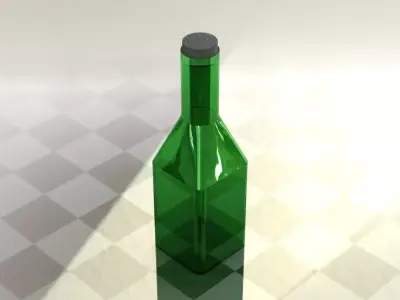 Fancy bottle-Oil bottle  Free 3D model