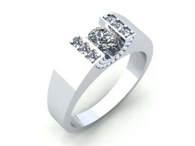 Man Wedding Ring 3D print model